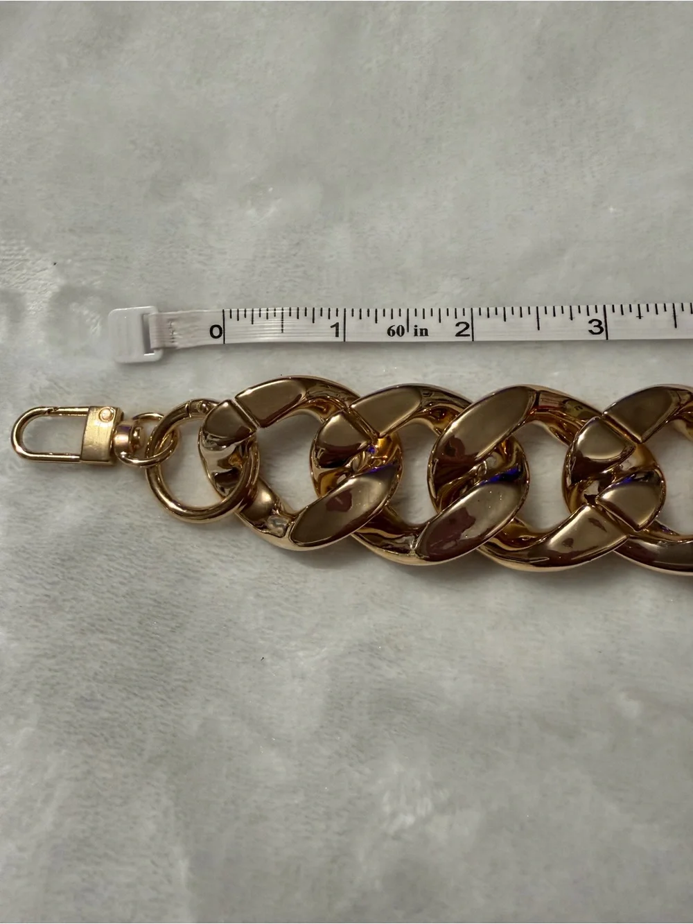 Gold-Tone Chunky Purse/ Bag Charm Chain -